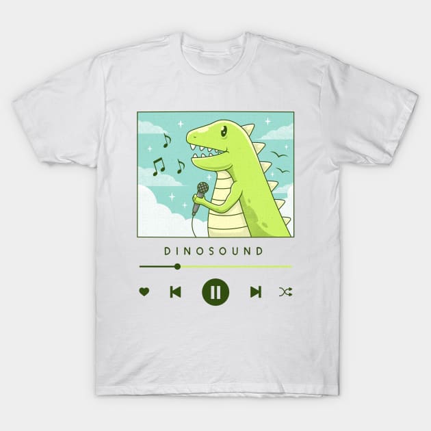 Dinosound T-Shirt by Alundrart